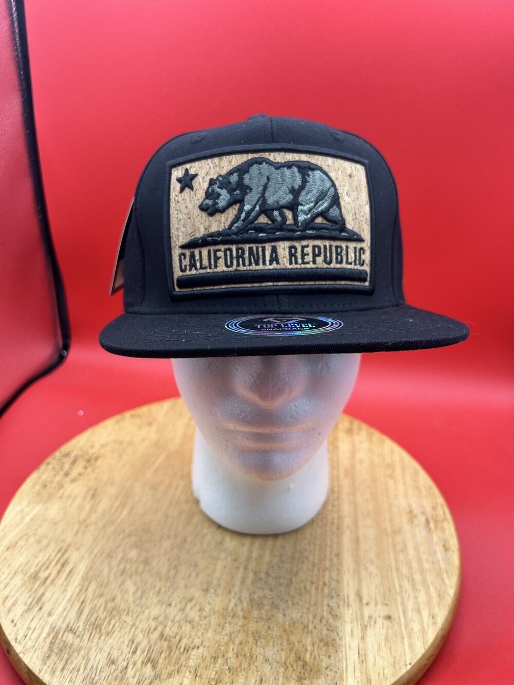 Top Level Hustle Flat Bill Snapback Hat Adjustable Urban Style Cap CALIFORNIA